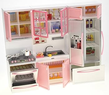 Amazon.com: PowerTRC Doll Kitchen Play Set, Mini Modern Toy